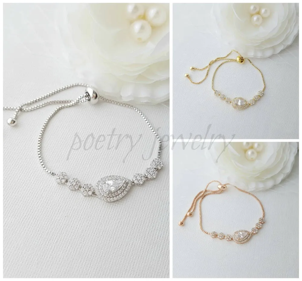 Rose Gold Slider Bracelets - Joni