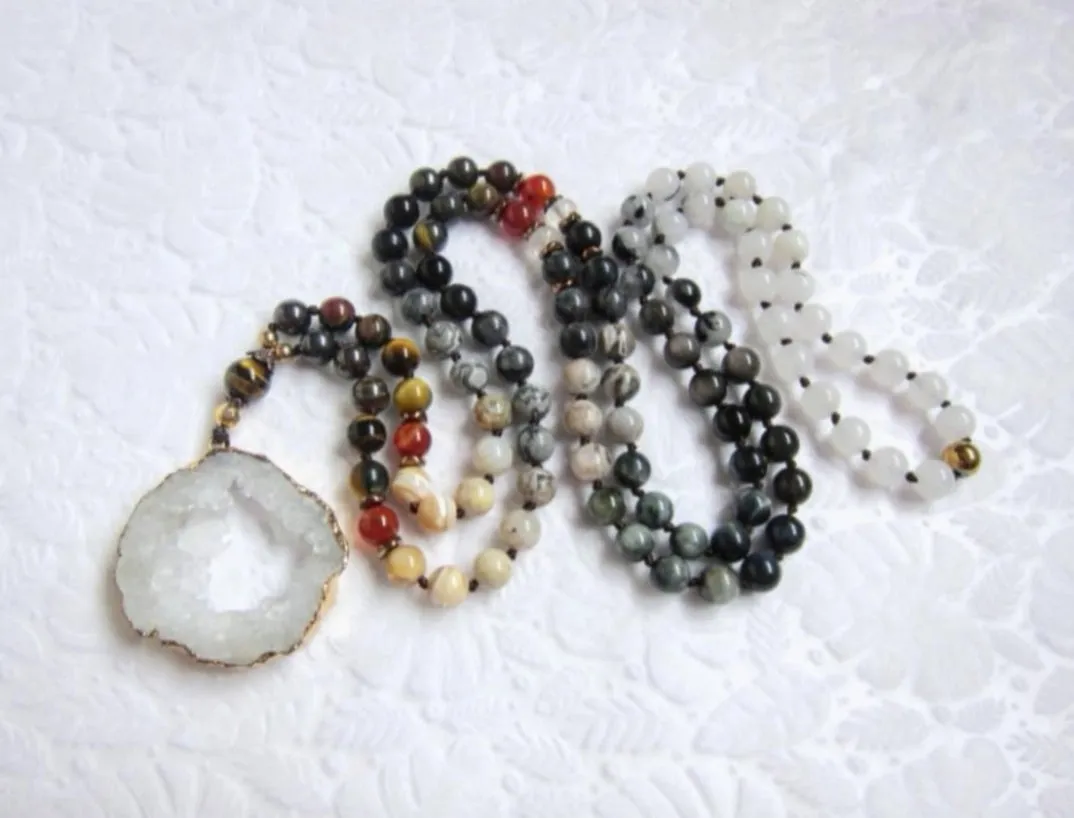 SALE - The Inner Power Beaded Mala Necklace in 108 Beads