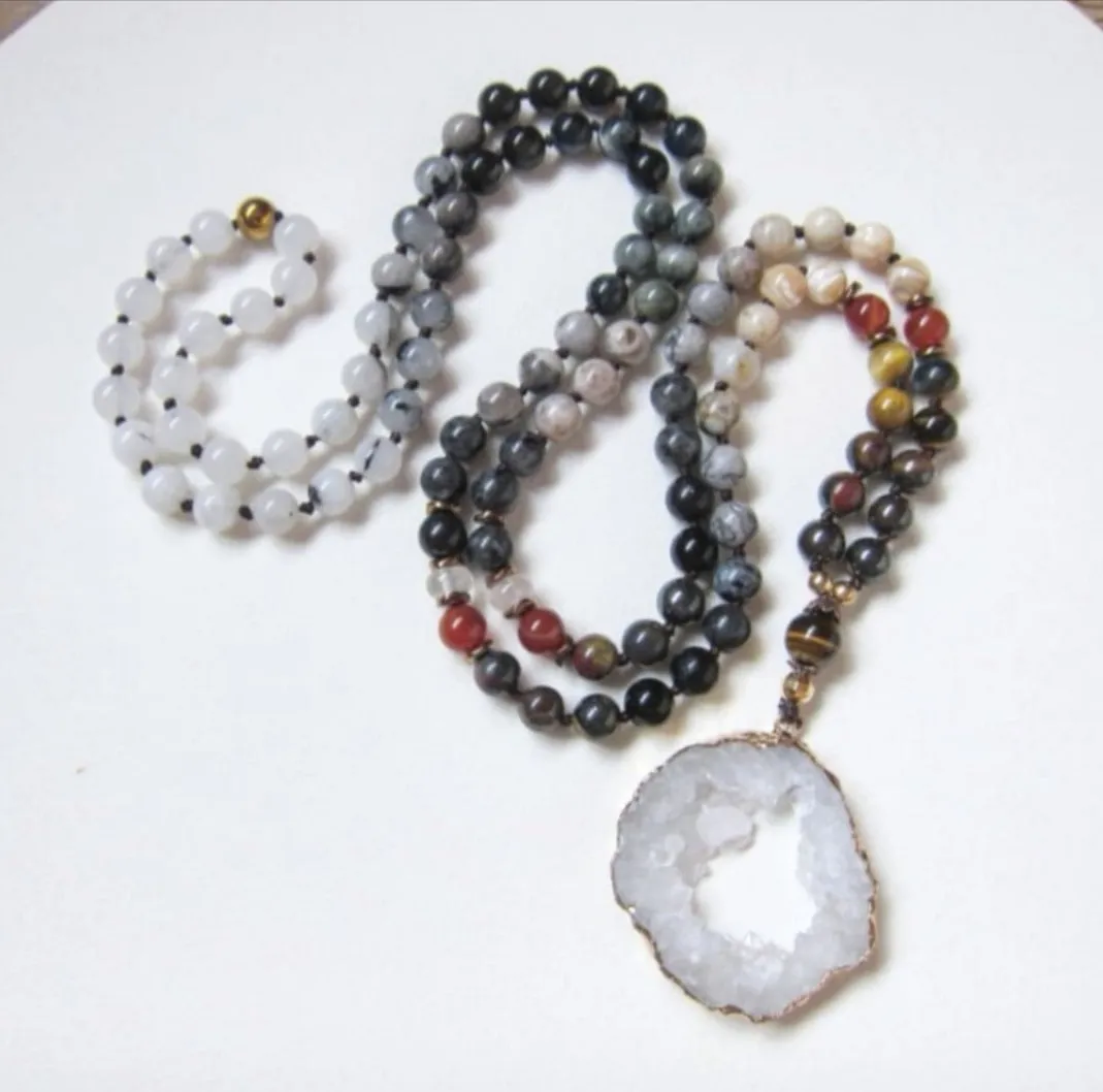 SALE - The Inner Power Beaded Mala Necklace in 108 Beads