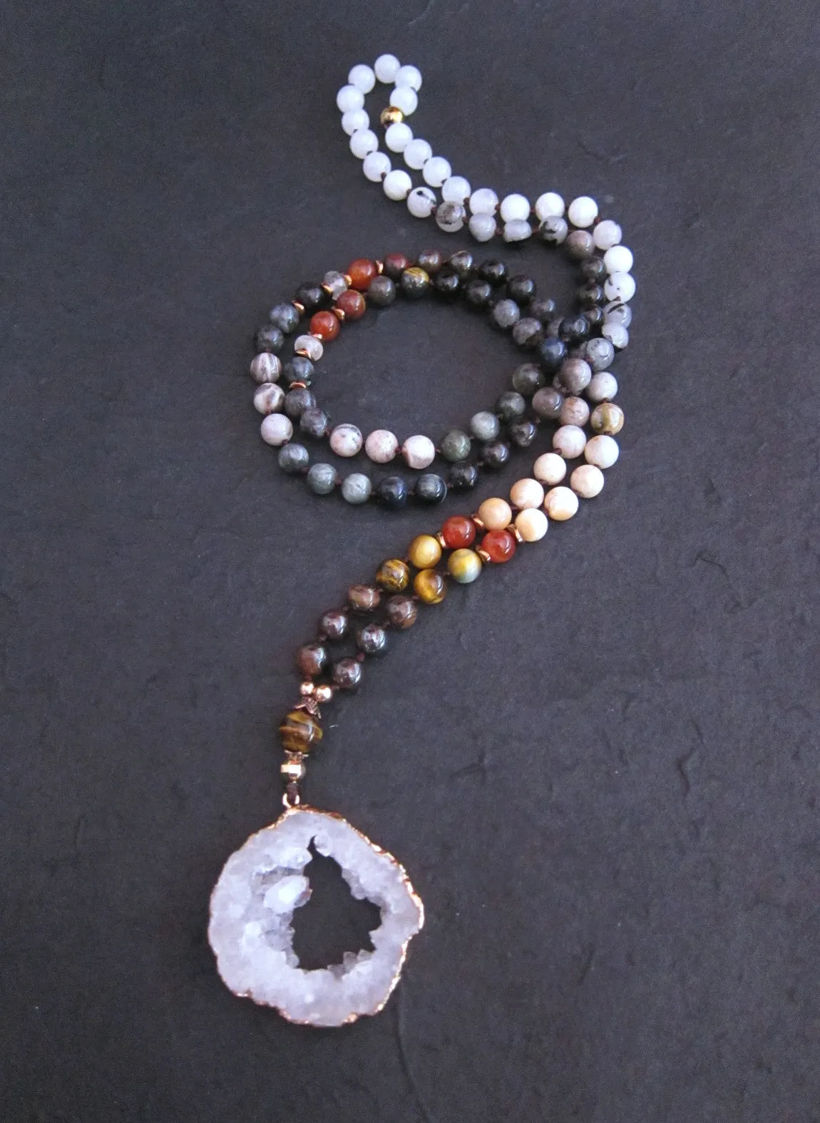 SALE - The Inner Power Beaded Mala Necklace in 108 Beads