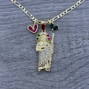 San Judas Charm Necklace 021