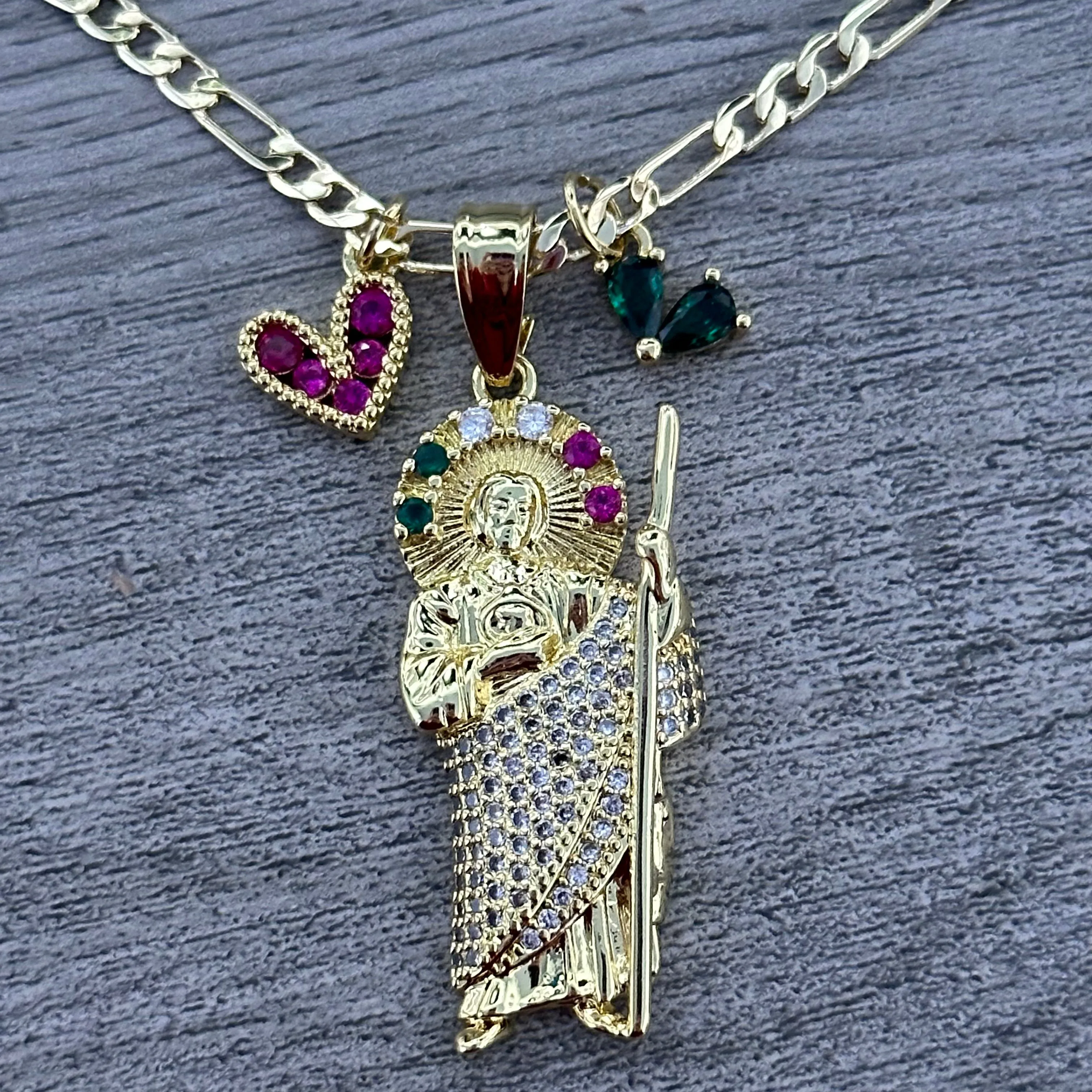 San Judas Charm Necklace 021