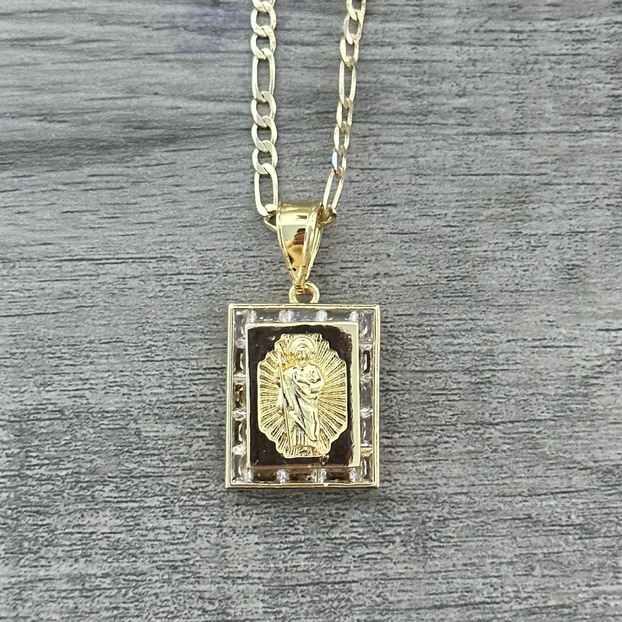 San Judas Frame Necklace 028