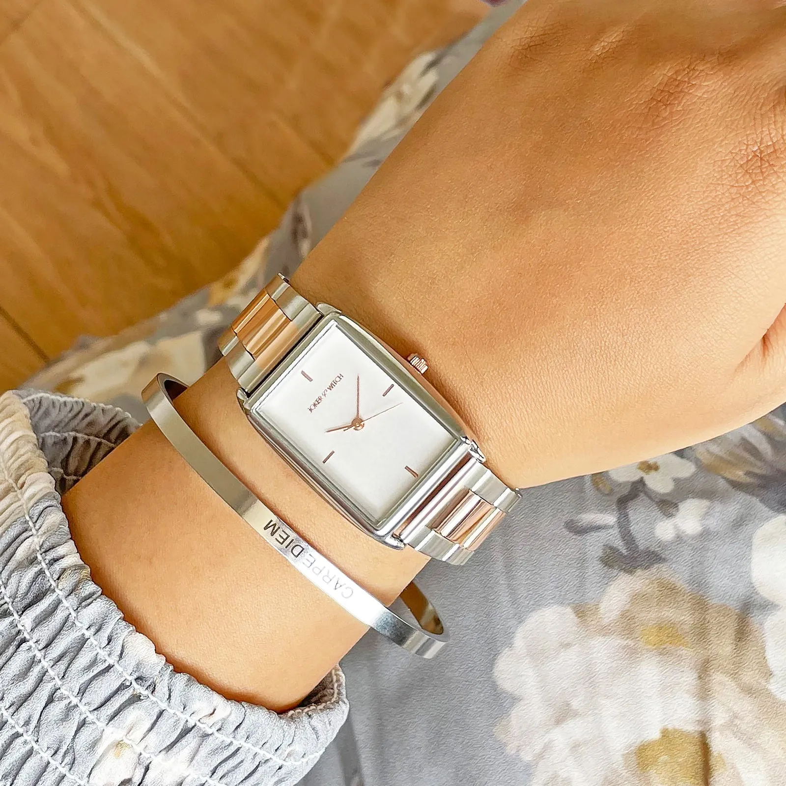 Skylla Dualtone Watch Bracelet Stack