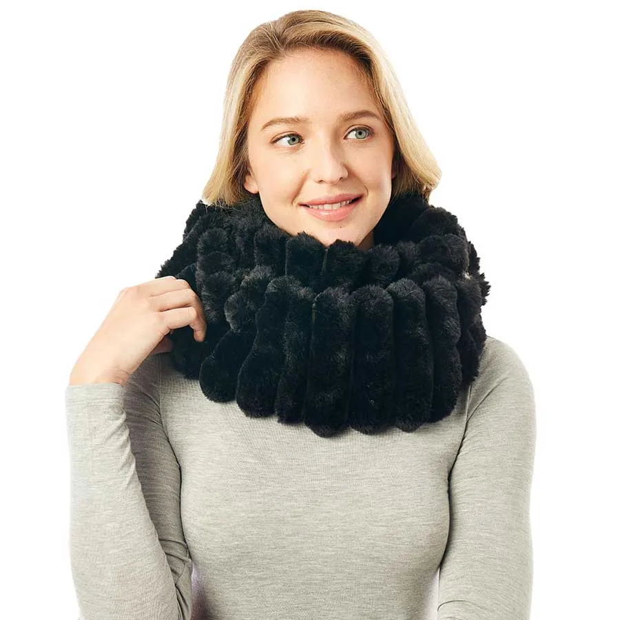 Soft Faux Fur Infinity Scarf