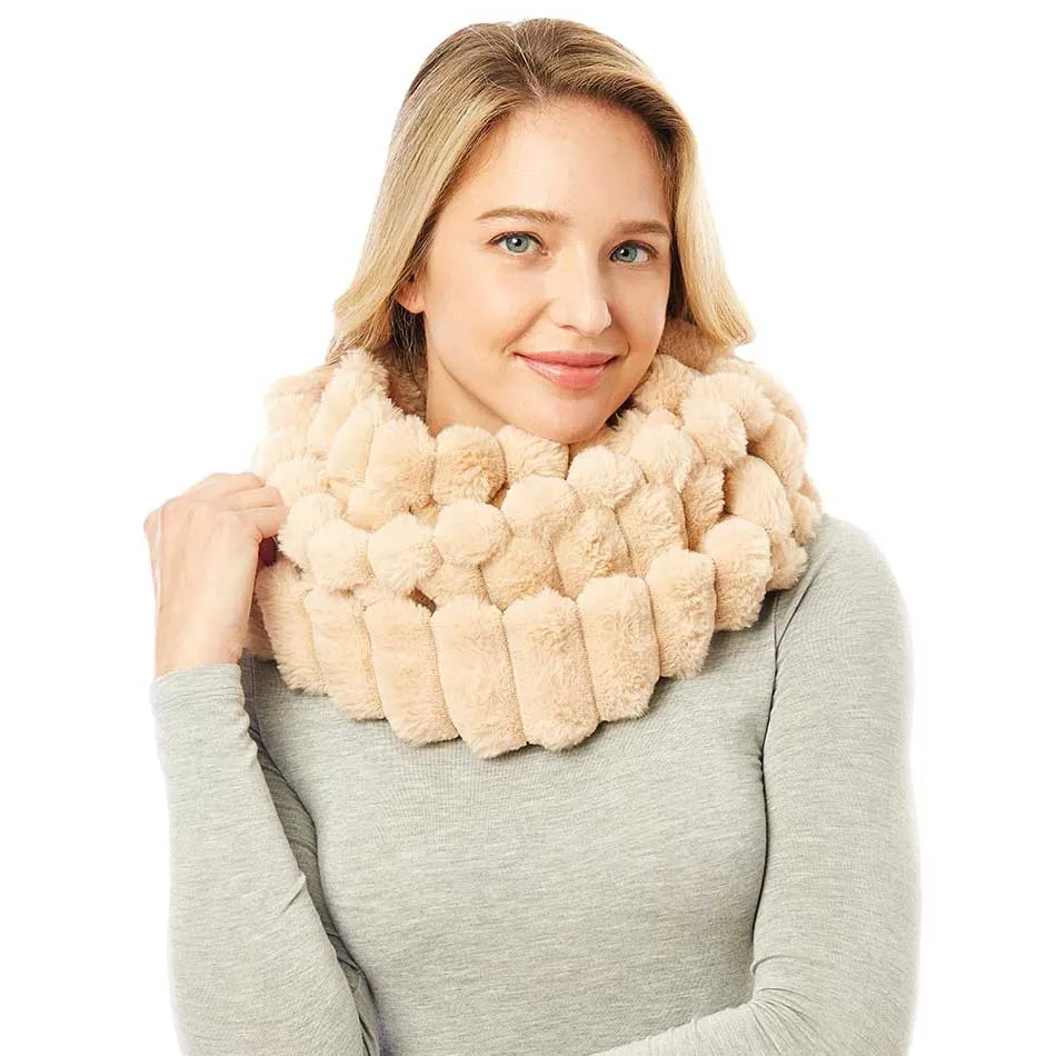 Soft Faux Fur Infinity Scarf