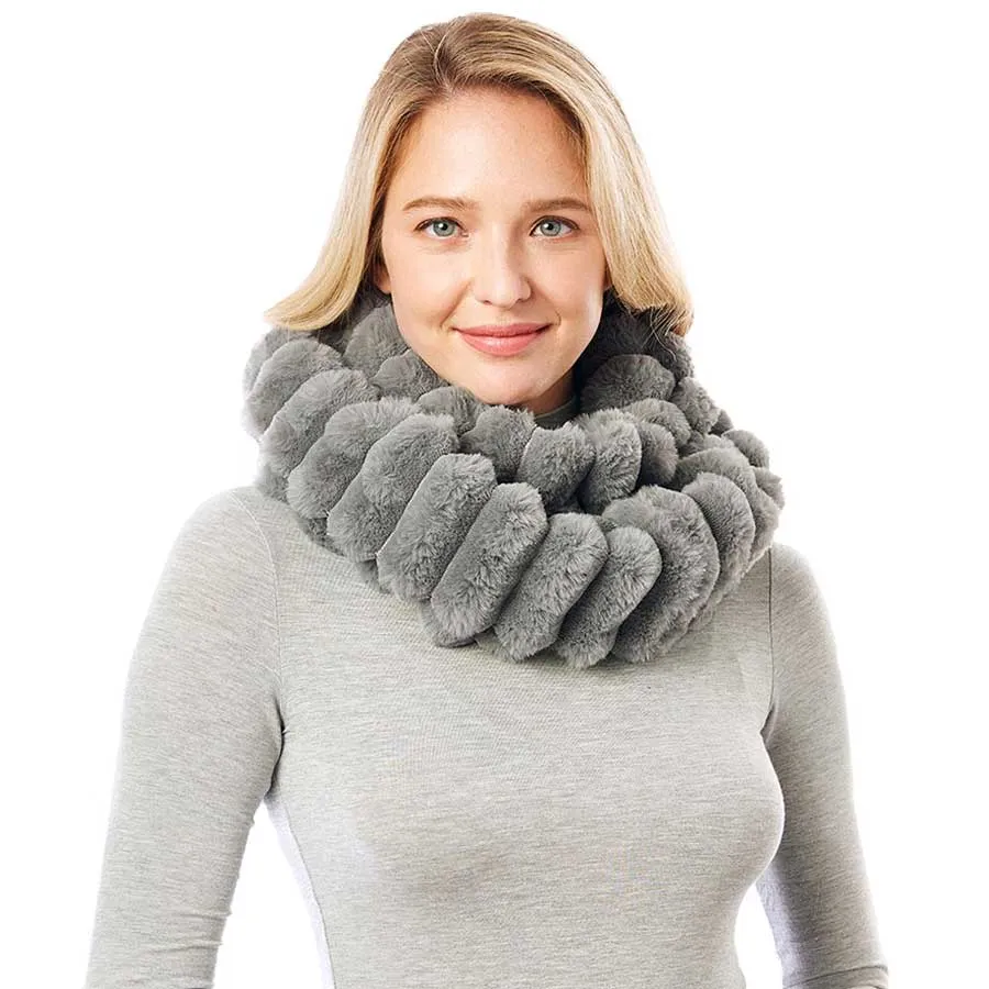 Soft Faux Fur Infinity Scarf