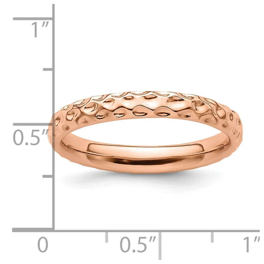 Stackable Expressions Pink-Plated Ring in Sterling Silver