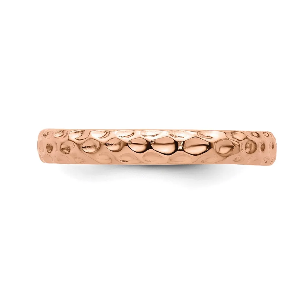 Stackable Expressions Pink-Plated Ring in Sterling Silver