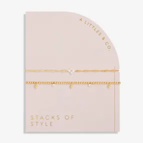 Stacks Of Style Star Bracelet Set in Gold-Tone Plating