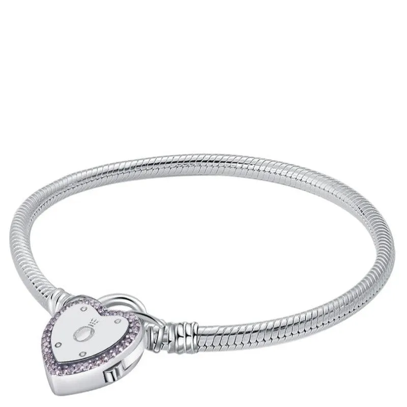 Sterling Silver Charm Women Jewelry Bracelet