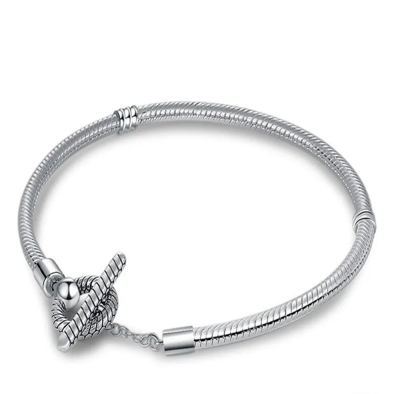 Sterling Silver Charm Women Jewelry Bracelet