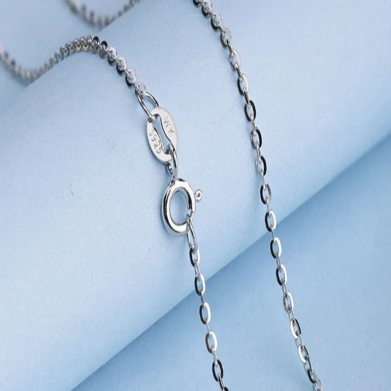 Sterling Silver Water-Wave Chain Necklace