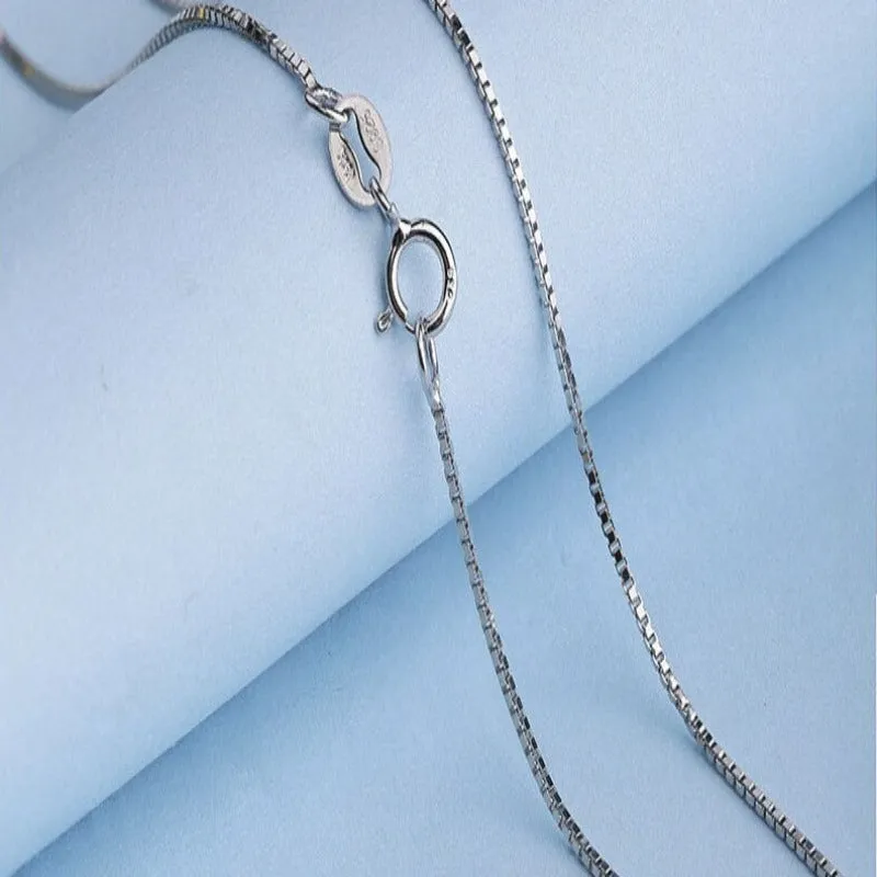 Sterling Silver Water-Wave Chain Necklace