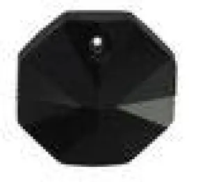 Swarovski 14mm Octagon Pendant - Jet (pk2)