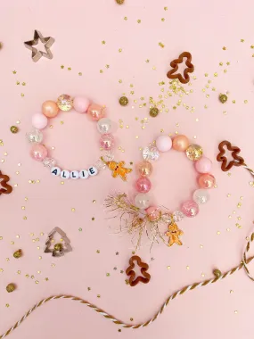 Sweet Gingerbread Charm Bracelet - Customizable