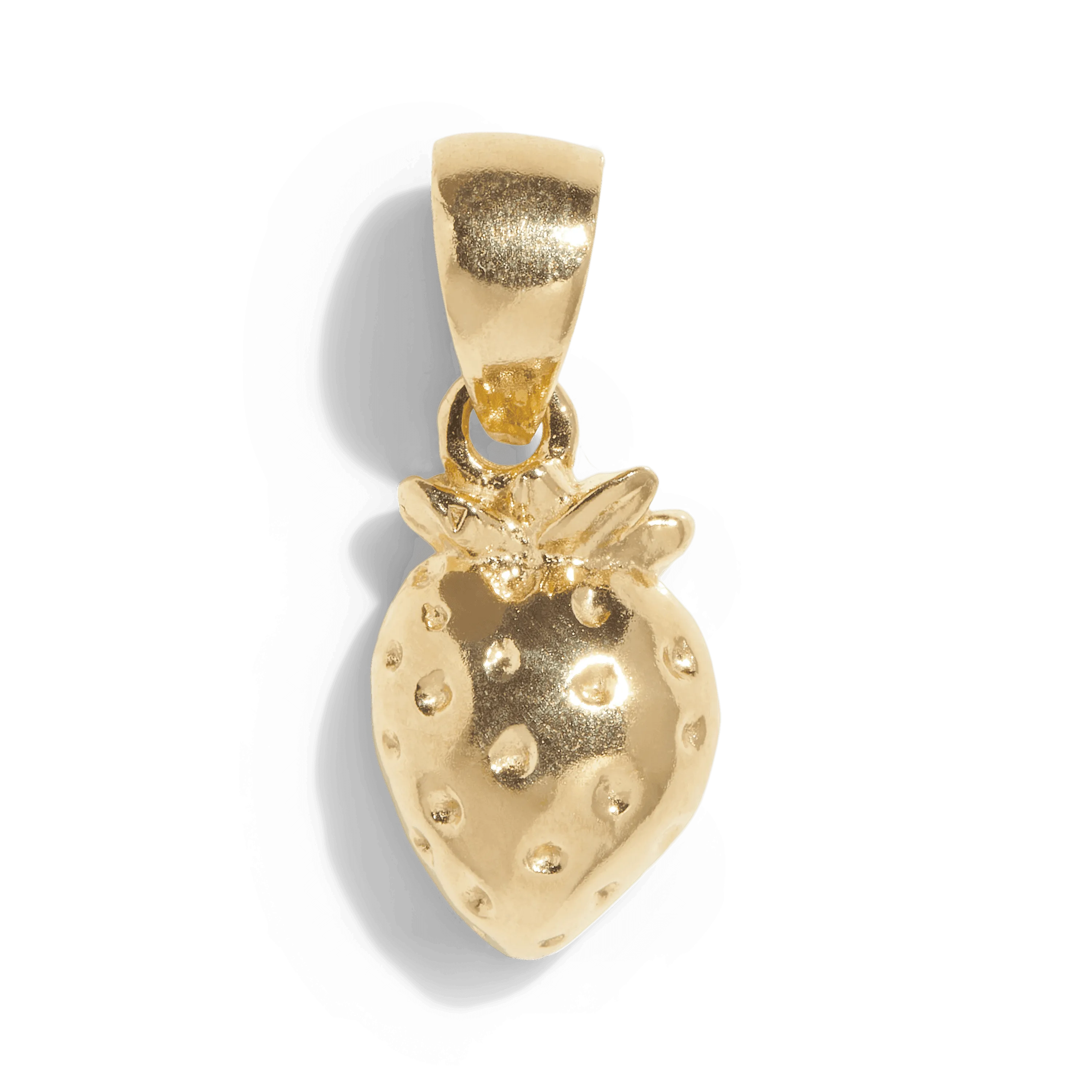 THE STRAWBERRY PENDANT - 18k gold plated