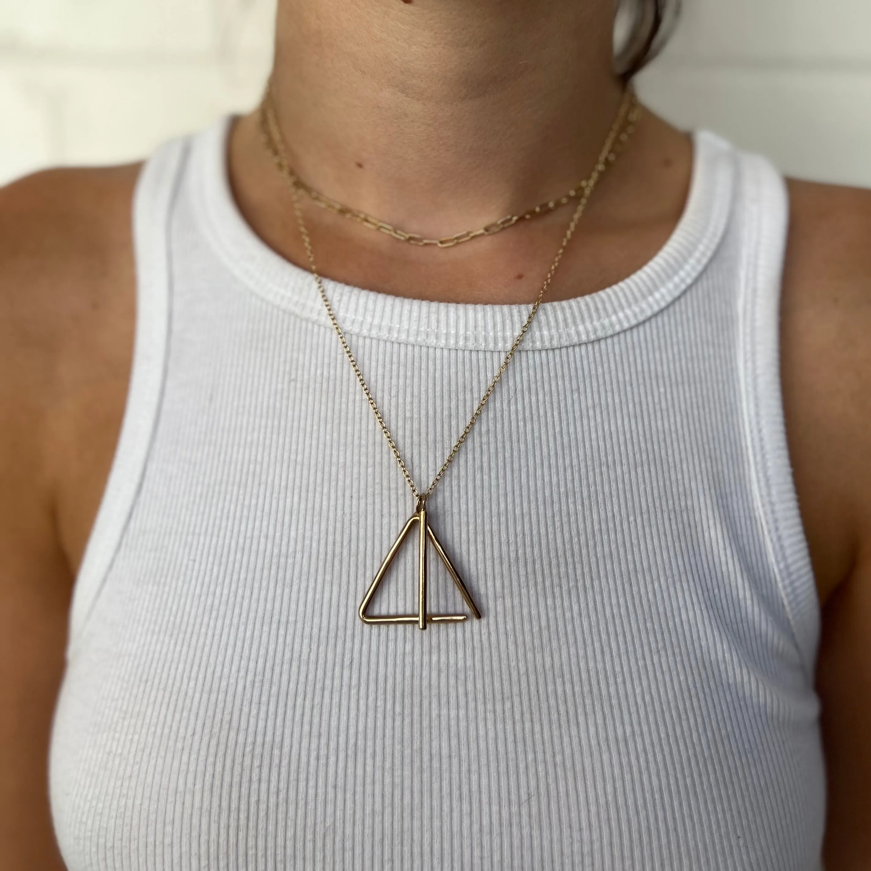 TRIANGLE NECKLACE (tit-fer)