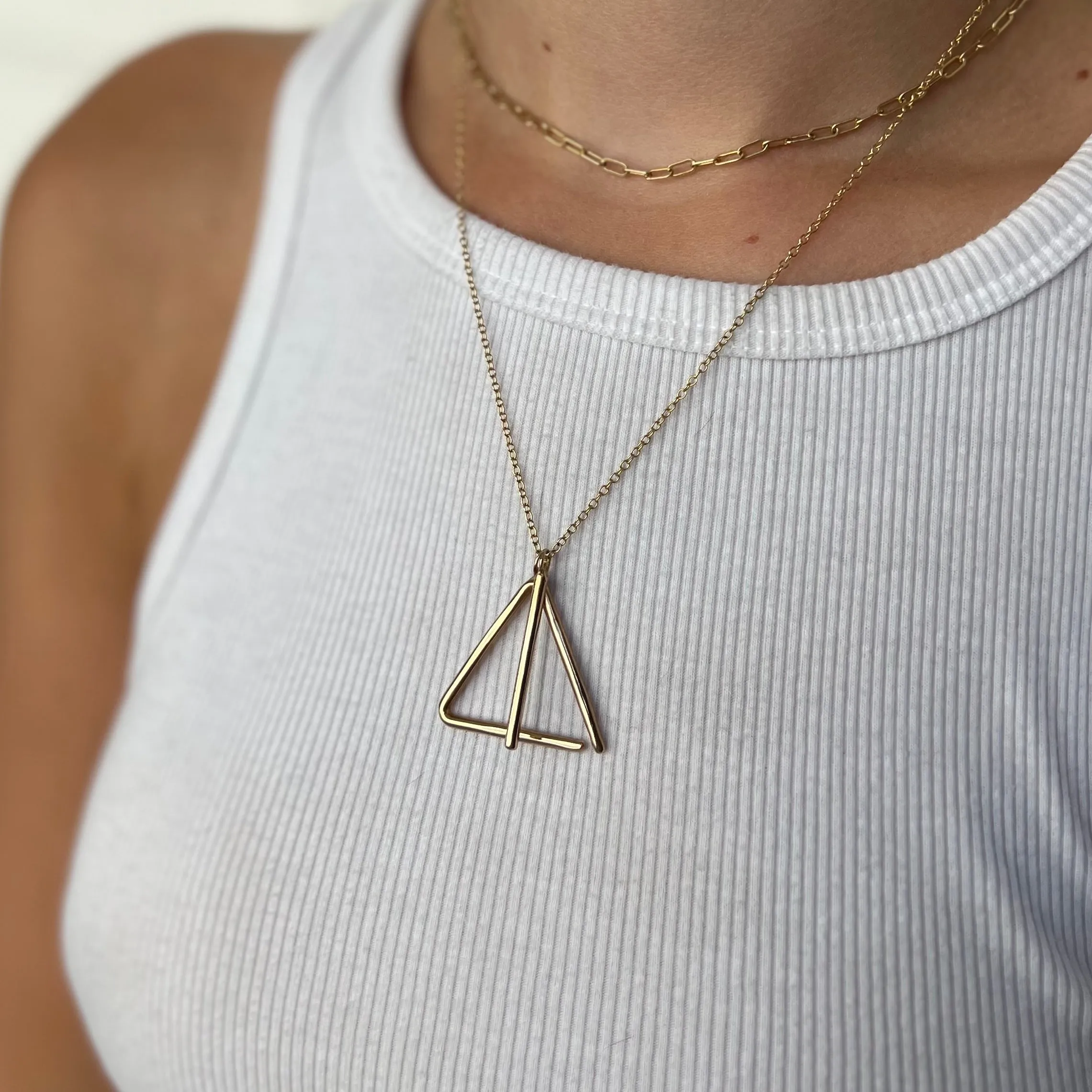 TRIANGLE NECKLACE (tit-fer)