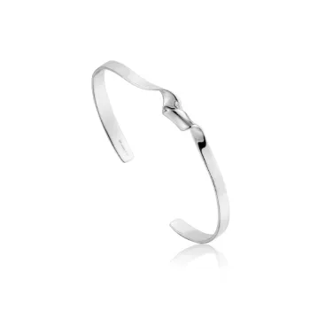 Twist Cuff Bracelet - Silver