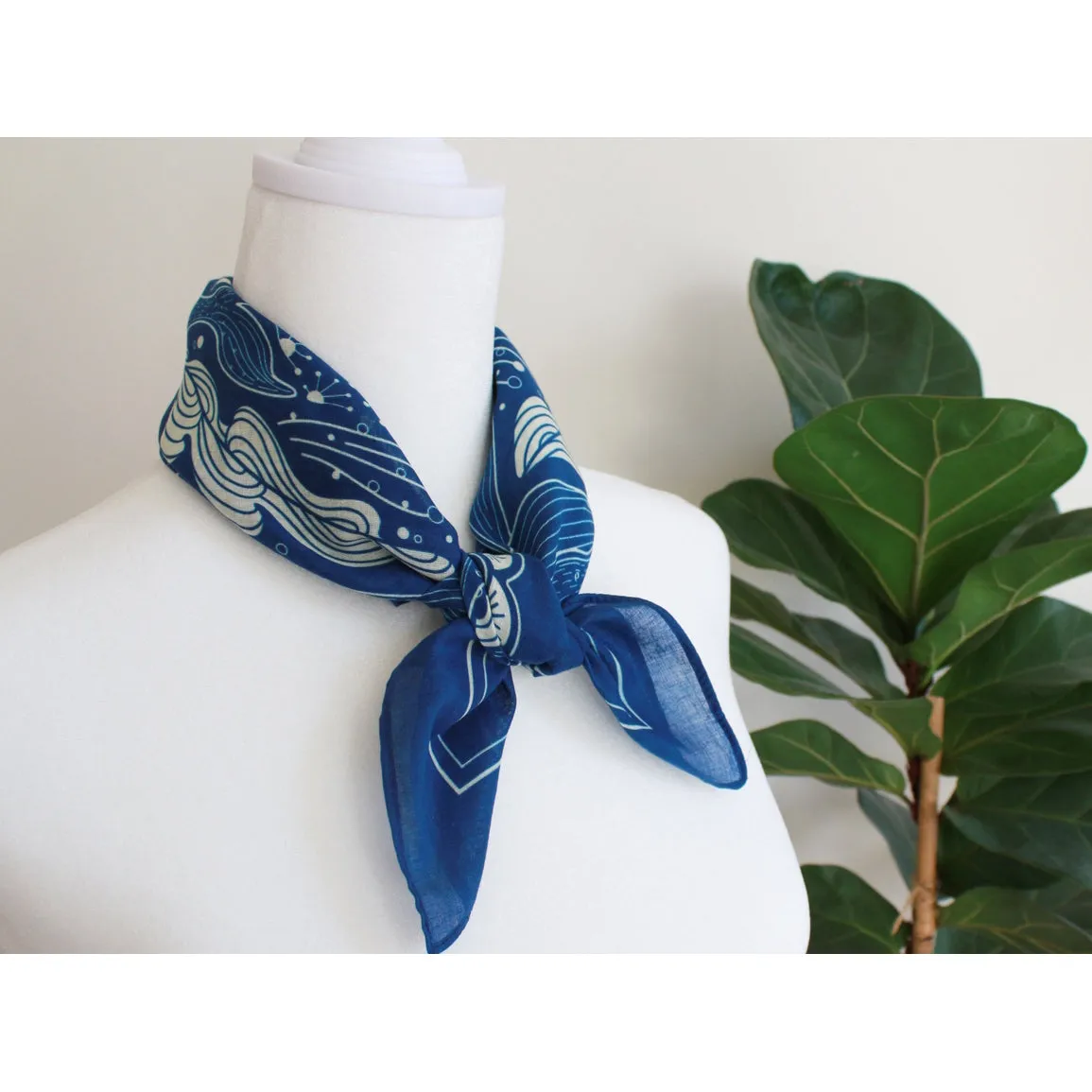 Whale and the Ocean Scarf Bandana