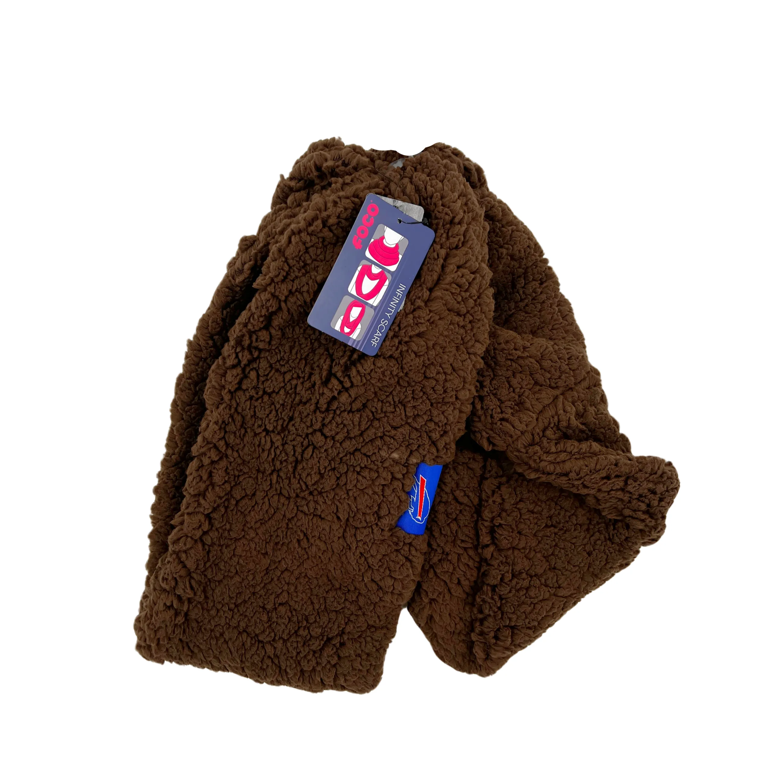 Women's Buffalo Bills Brown Sherpa Infinity Scarf