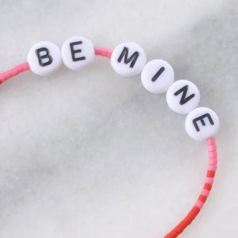 XOXO and BE MINE String Bracelets