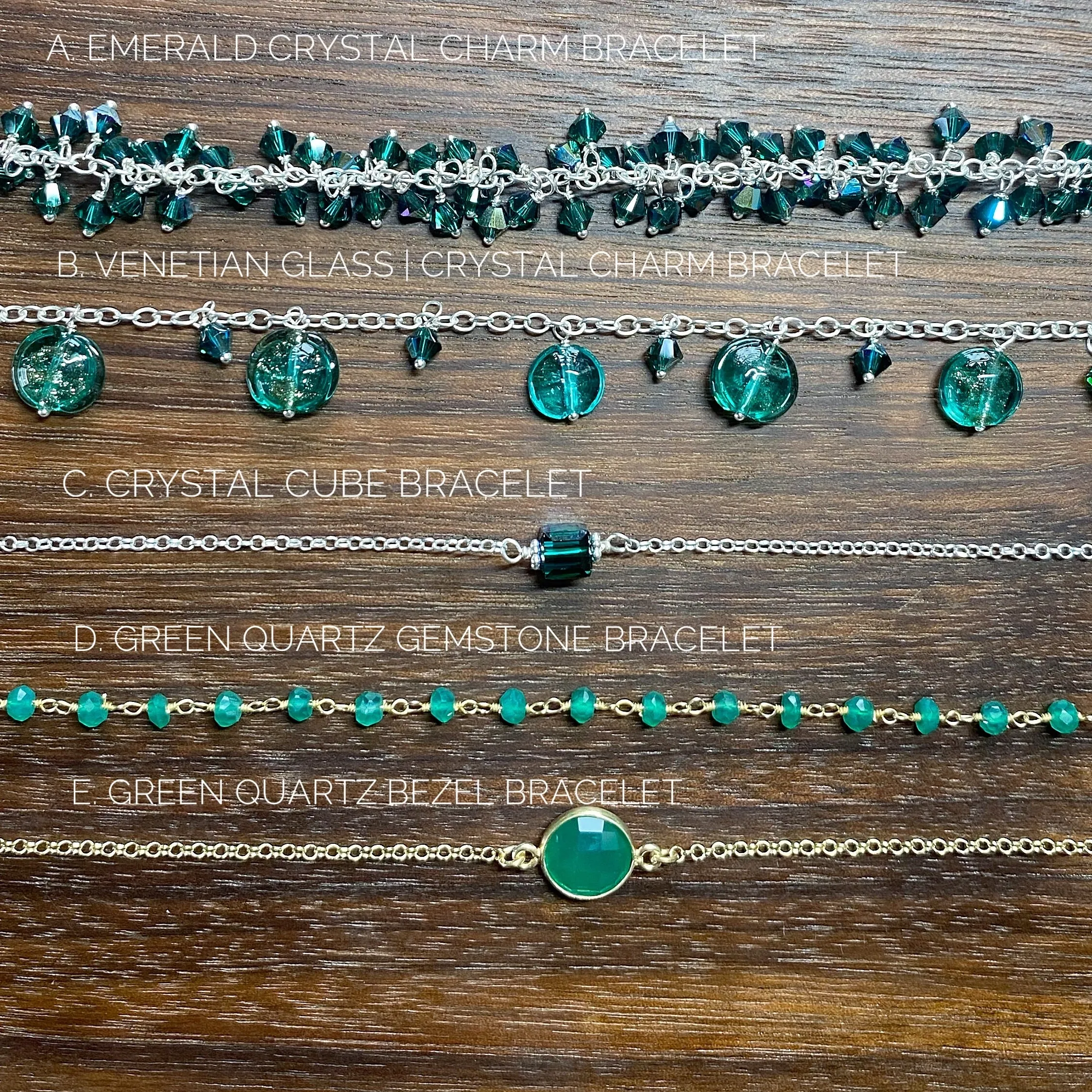 YUMI JEWELRY - Emerald Green Bracelet Collection